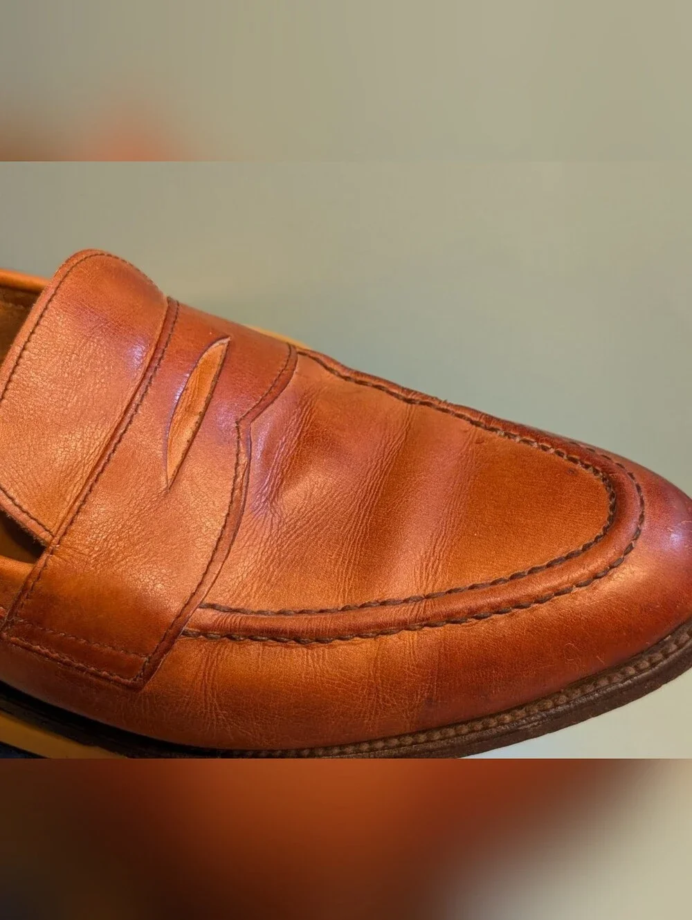 Vintage Cole Haun Benchmade In England Classic Leather Penny Loafers Men 10.5-11